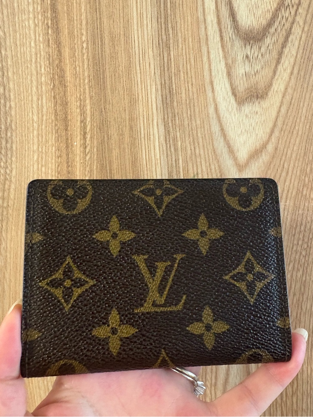 Auth Louis Vuitton Monogram ID Card Holder